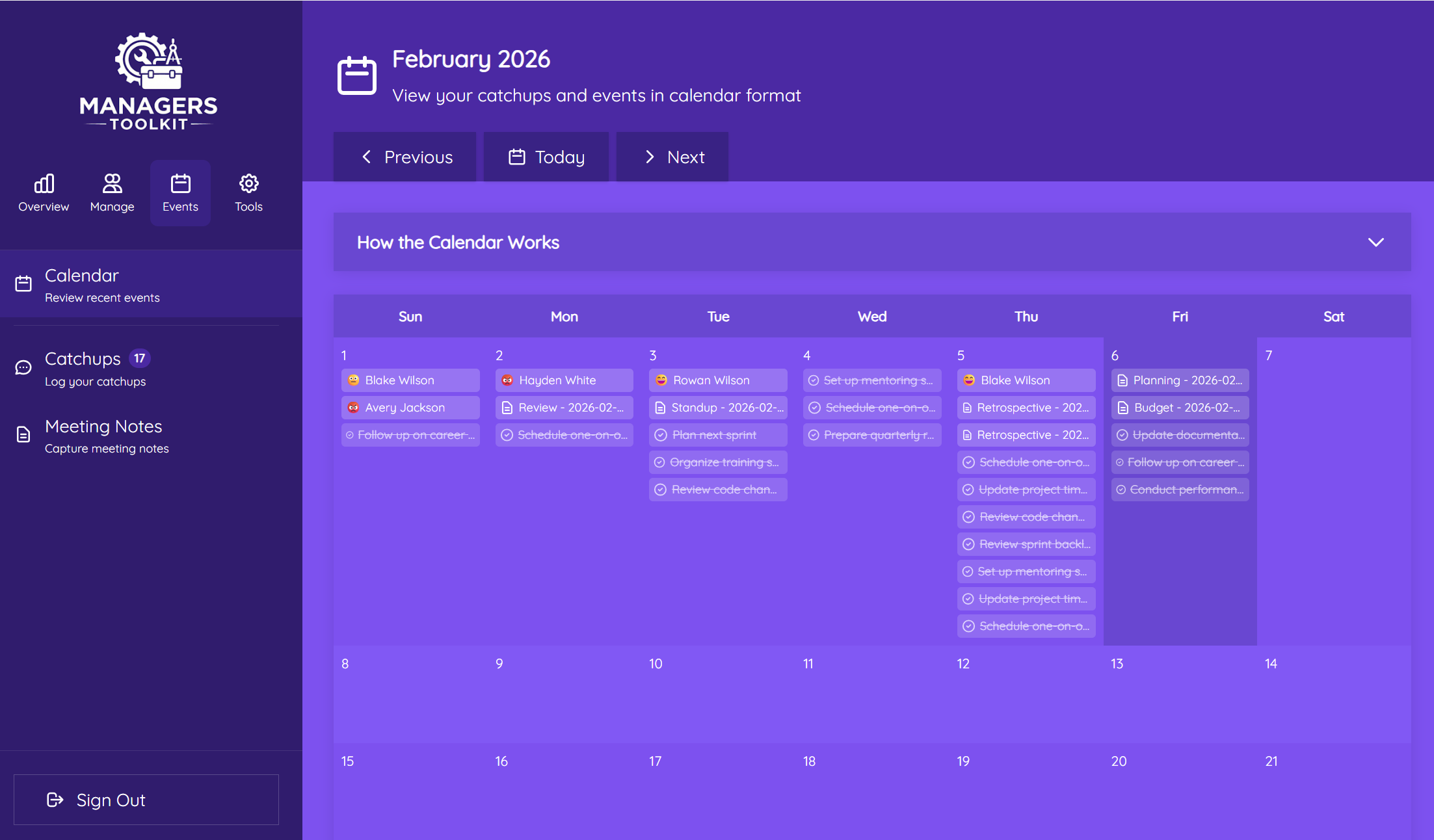 Managers Toolkit screenshot